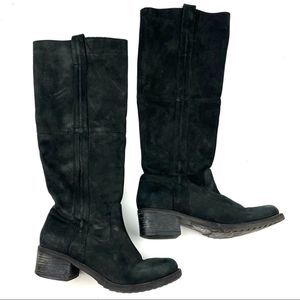 Steve Madden McCloud black Nubuck leather boots size 7.5